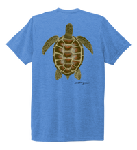 Load image into Gallery viewer, Colin Thompson, Turtle, Crew Neck T-Shirt in Sky Blue