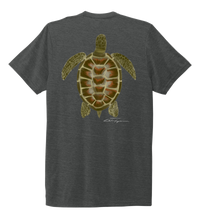 Load image into Gallery viewer, Colin Thompson, Turtle, Crew Neck T-Shirt in Slate Black