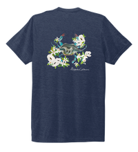Load image into Gallery viewer, Alexandra Catherine, Blue Crab, Unisex Crew Neck T-shirt in Deep Sea Blue