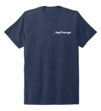 Load image into Gallery viewer, StepChange, Porpoise, Unisex Crew Neck T-shirt in Deep Sea Blue