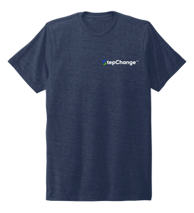 StepChange Unisex Crew Neck T-shirt in Deep Sea Blue