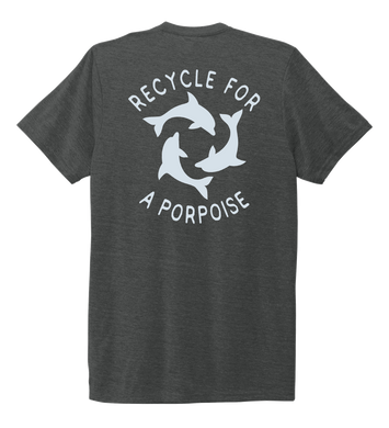 StepChange, Porpoise, Unisex Crew Neck T-shirt in Slate Black