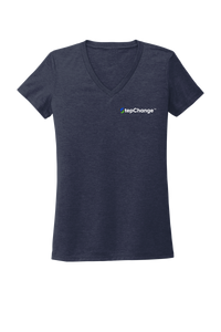Colin Thompson, Marlin, Women's V-neck T-shirt in Deep Sea Blue