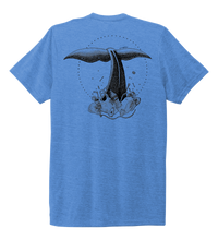 Load image into Gallery viewer, STYNGVI, Whale Fluke, Unisex Crew Neck T-shirt in Sky Blue