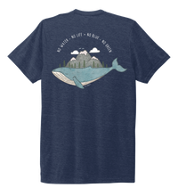 Load image into Gallery viewer, STYNGVI, No Water-No Life-No Blue-No Green, Unisex Crew Neck T-shirt in Deep Sea Blue