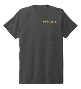 FORCE BLUE 100 YARDS OF HOPE Unisex Crew Neck T-shirt in Slate Black