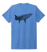 Load image into Gallery viewer, STYNGVI, Humpback Whale, Unisex Crew Neck T-shirt in Sky Blue