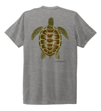 Load image into Gallery viewer, Colin Thompson, Turtle, Crew Neck T-Shirt in Oyster Grey