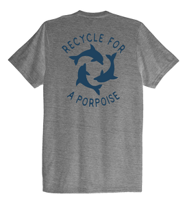 StepChange, Porpoise, Unisex Crew Neck T-shirt in Oyster Grey