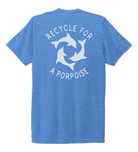 Load image into Gallery viewer, StepChange, Porpoise, Unisex Crew Neck T-shirt in Sky Blue