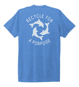 StepChange, Porpoise, Unisex Crew Neck T-shirt in Sky Blue