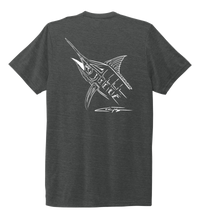 Load image into Gallery viewer, Colin Thompson, Marlin, Crew Neck T-Shirt in Slate Black