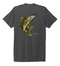 Load image into Gallery viewer, Colin Thompson, Snook, Crew Neck T-Shirt in Slate Black
