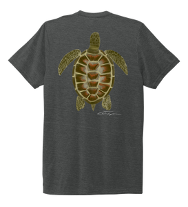 Colin Thompson, Turtle, Crew Neck T-Shirt in Slate Black