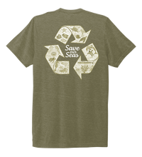Load image into Gallery viewer, Lauren Gilliam, Recycle, Unisex Crew Neck T-shirt in Earthy Green