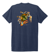 Load image into Gallery viewer, Ronnie Reasonover, The Crab, Crew Neck T-Shirt in Deep Sea Blue