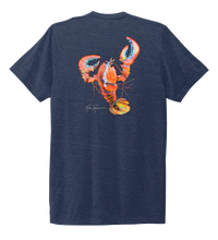 Load image into Gallery viewer, Ronnie Reasonover, The Lobster, Crew Neck T-Shirt in Deep Sea Blue