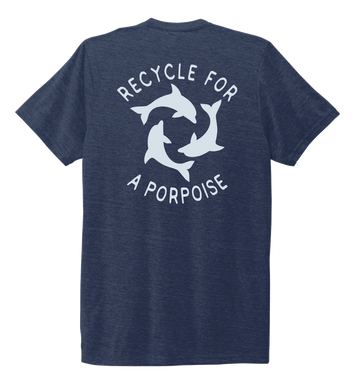StepChange, Porpoise, Unisex Crew Neck T-shirt in Deep Sea Blue