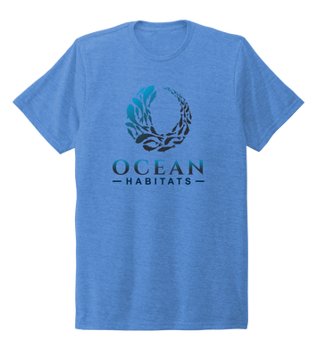 Ocean Habitats - Unisex Crew Neck T-shirt in Sky Blue