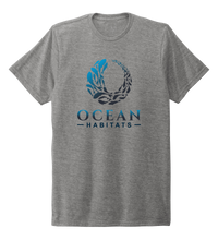 Load image into Gallery viewer, Ocean Habitats - Unisex Crew Neck T-shirt in Oyster Grey