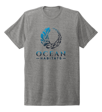 Ocean Habitats - Unisex Crew Neck T-shirt in Oyster Grey
