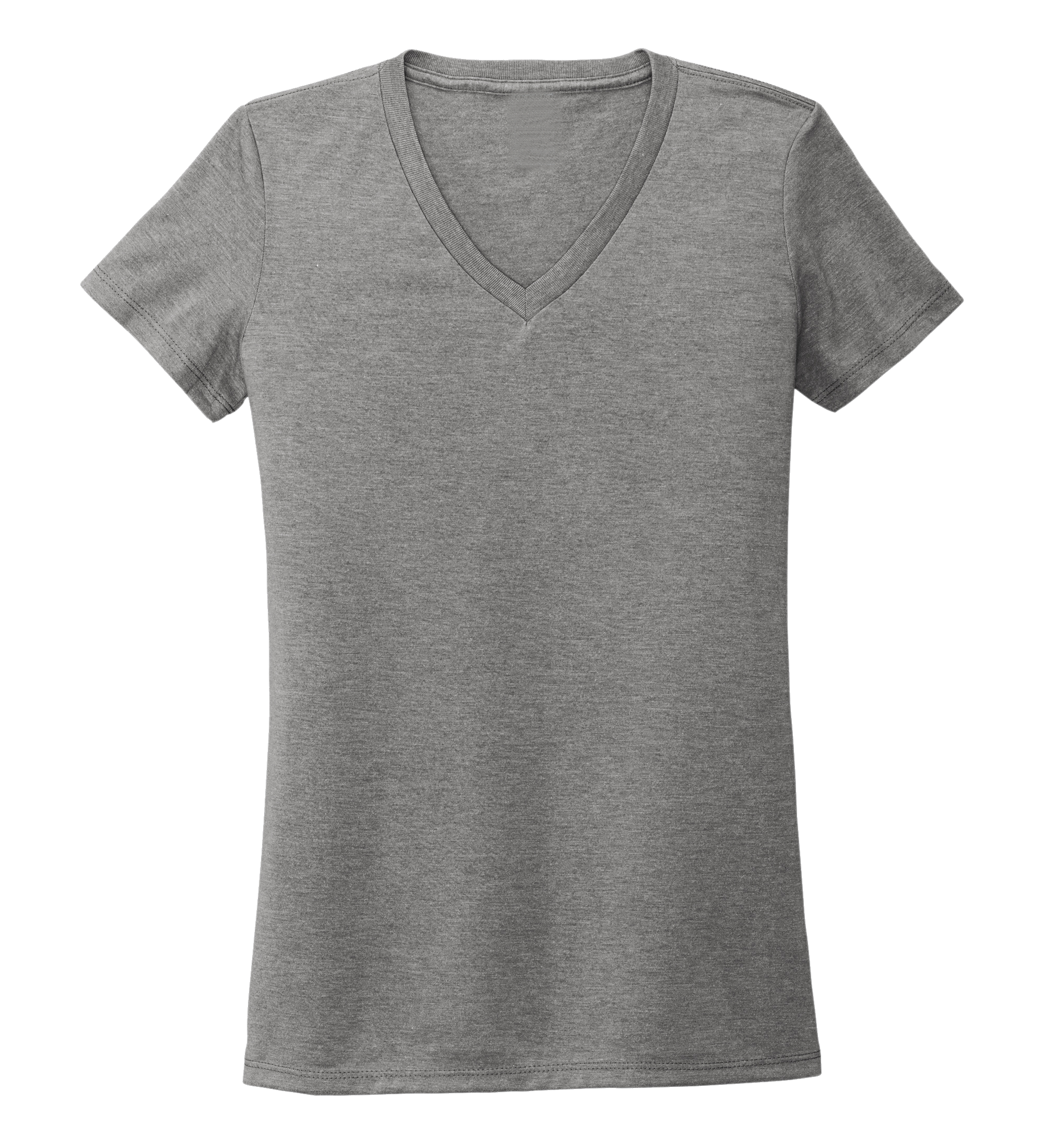 Women's V-neck T-shirt in Oyster Grey