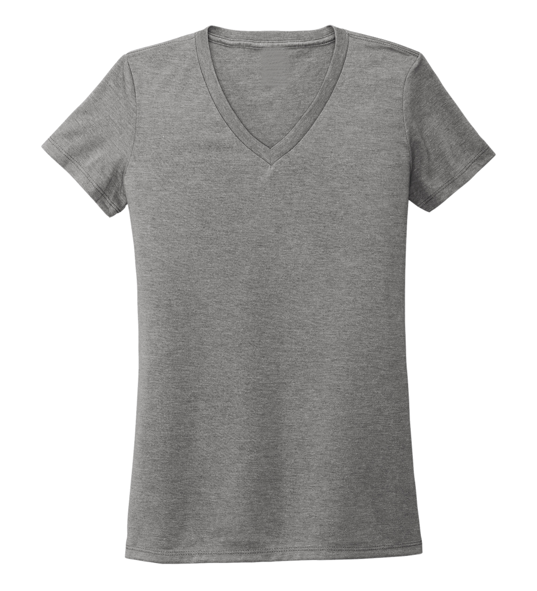 Women's V-neck T-shirt in Oyster Grey