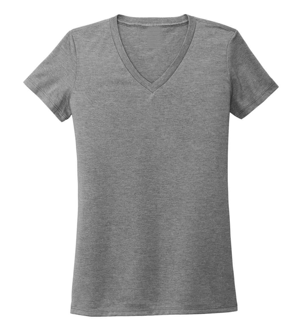 Women s V neck T shirt in Oyster Grey