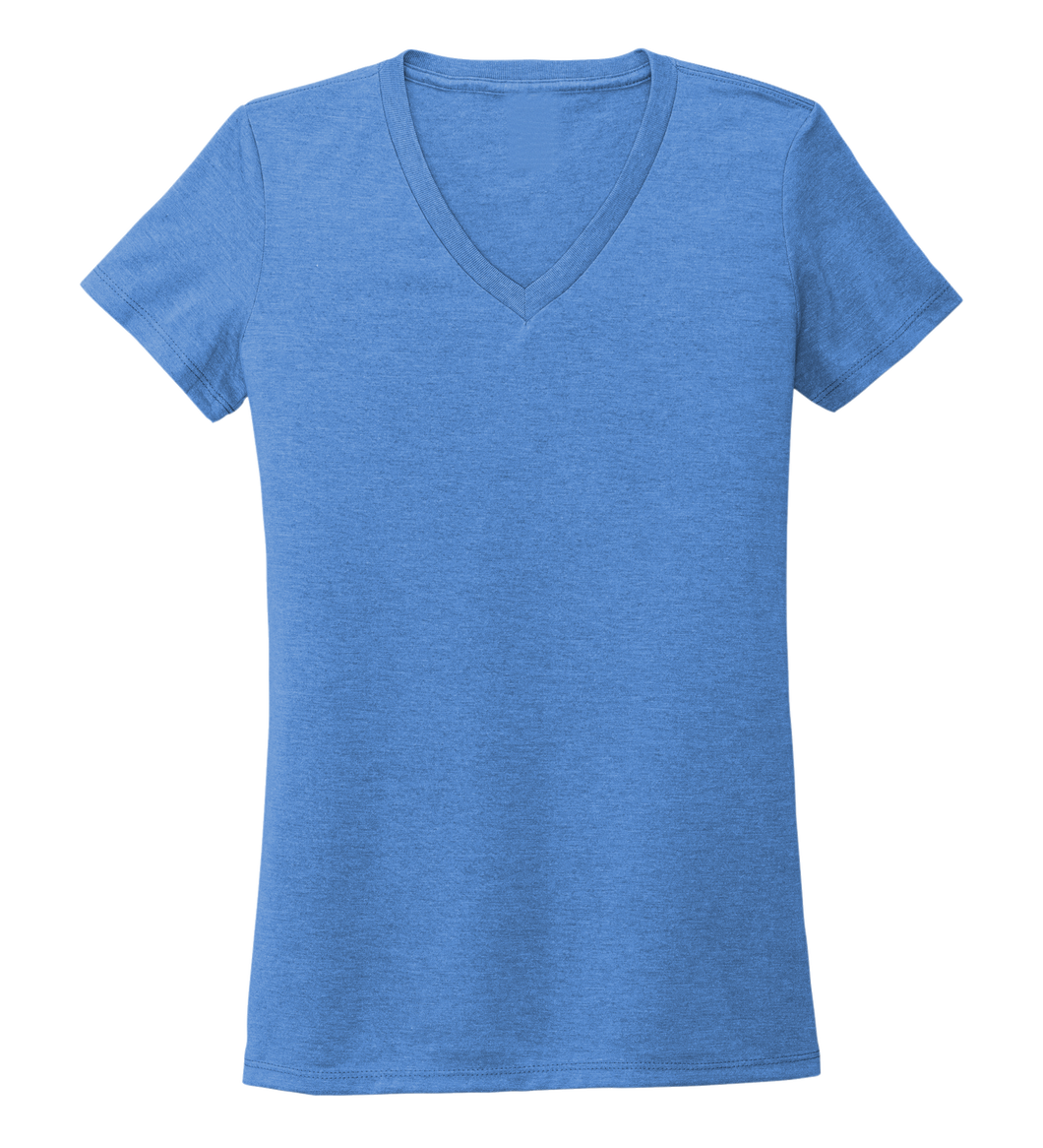 Women's V-neck T-shirt in Sky Blue