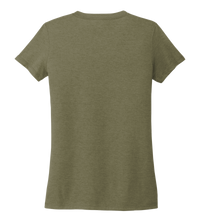 Load image into Gallery viewer, STYNGVI, Humpback Whale, Women&#39;s V-neck T-shirt in Earthy Green