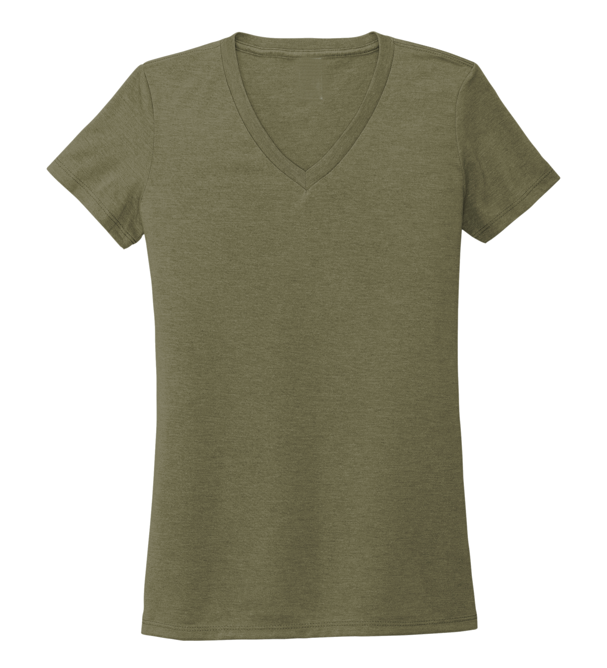 Women's V-neck T-shirt in Earthy Green – StepChange Clothing