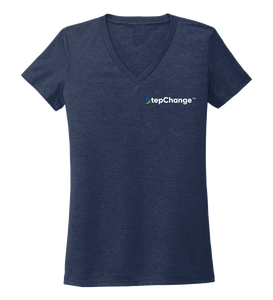 Ronnie Reasonover, The Crab, Women's V-neck T-shirt in Deep Sea Blue