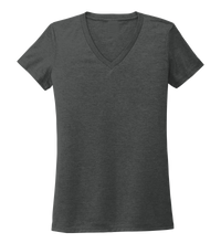 Load image into Gallery viewer, Women&#39;s V-neck T-shirt in Slate Black