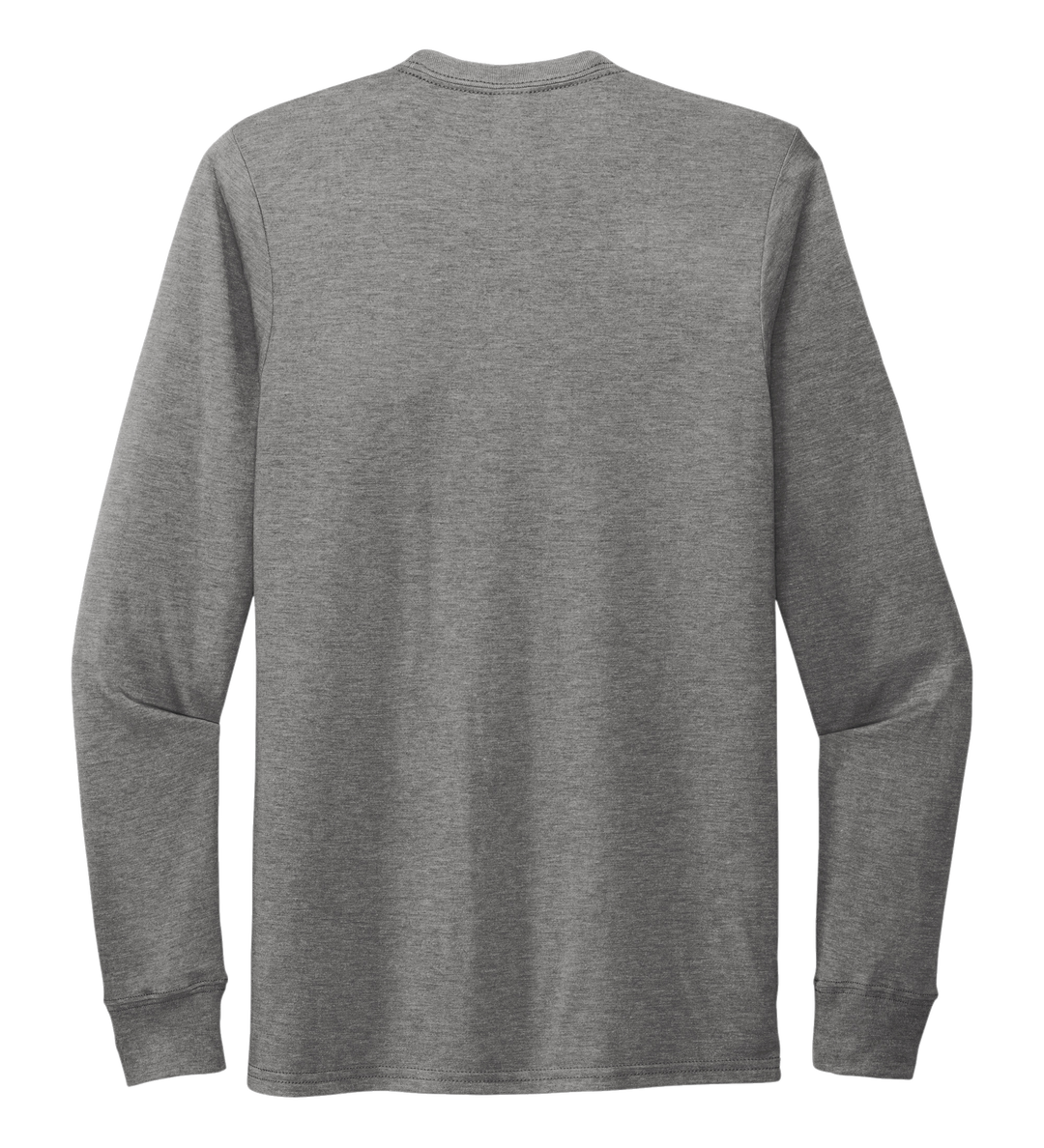 Crew Neck Long Sleeve T-shirt in Oyster Grey