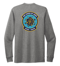 Load image into Gallery viewer, FORCE BLUE 100 YARDS OF HOPE Unisex Crew Neck Long Sleeve T-shirt in Oyster Grey