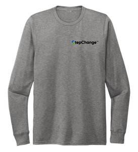 STYNGVI, No Water-No Life-No Blue-No Green, Unisex Crew Neck Long Sleeve T-shirt in Oyster Grey