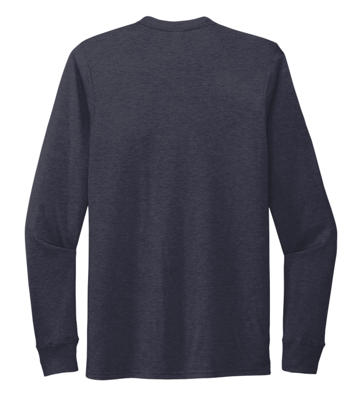 Crew Neck Long Sleeve T-shirt in Deep Sea Blue