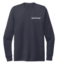 Load image into Gallery viewer, Ronnie Reasonover, The Whale, Crew Neck Long Sleeve T-Shirt in Deep Sea Blue