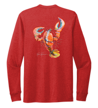 Load image into Gallery viewer, Ronnie Reasonover, The Lobster, Crew Neck Long Sleeve T-Shirt in Bravo Red