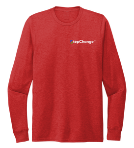 Lauren Gilliam, Dolphin, Unisex Crew Neck Long Sleeve T-shirt in Bravo Red