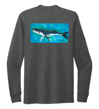 Load image into Gallery viewer, Ronnie Reasonover, The Whale, Crew Neck Long Sleeve T-Shirt in Slate Black