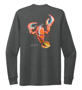 Ronnie Reasonover, The Lobster, Crew Neck Long Sleeve T-Shirt in Slate Black
