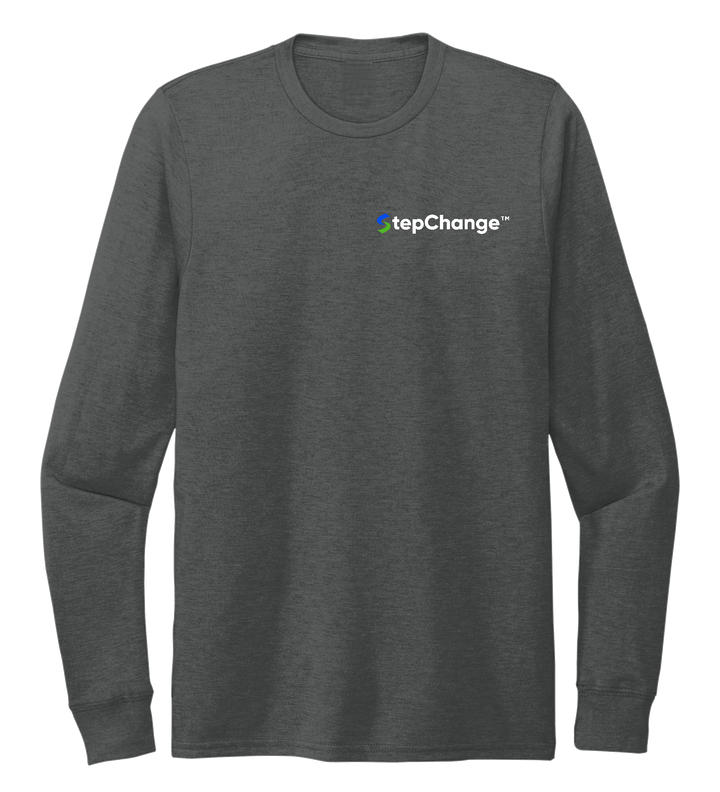 Crew Neck Long Sleeve T-shirt Slate Black