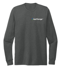 Load image into Gallery viewer, StepChange Unisex Crew Neck Long Sleeve T-shirt Slate Black