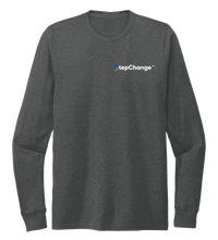 Load image into Gallery viewer, Lauren Gilliam, Dolphin, Unisex Crew Neck Long Sleeve T-shirt in Slate Black