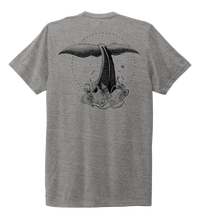 Load image into Gallery viewer, STYNGVI, Whale Fluke, Unisex Crew Neck T-shirt in Oyster Grey