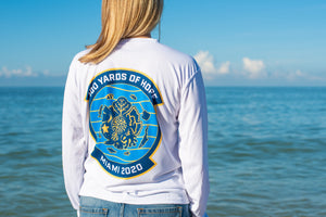 FORCE BLUE 100 YARDS OF HOPE Shirt in Marine White