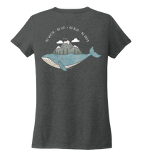 Load image into Gallery viewer, STYNGVI, No Water-No Life-No Blue-No Green, Women&#39;s V-neck T-shirt in Slate Black