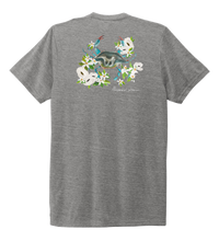 Load image into Gallery viewer, Alexandra Catherine, Blue Crab, Unisex Crew Neck T-shirt in Oyster Grey