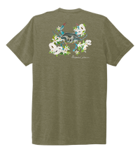 Load image into Gallery viewer, Alexandra Catherine, Blue Crab, Unisex Crew Neck T-shirt in Earthy Green